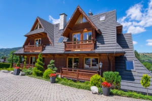 Balkon med udsigt over Tatra-bjergene